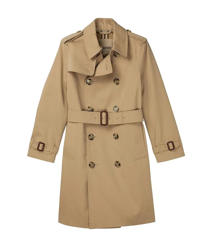 Пальто Mayfair Trench Coat Burberry Kids, Honey