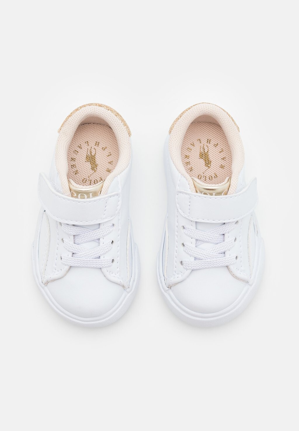 Кроссовки низкие THERON Polo Ralph Lauren, цвет white/gold metallic — фото 4