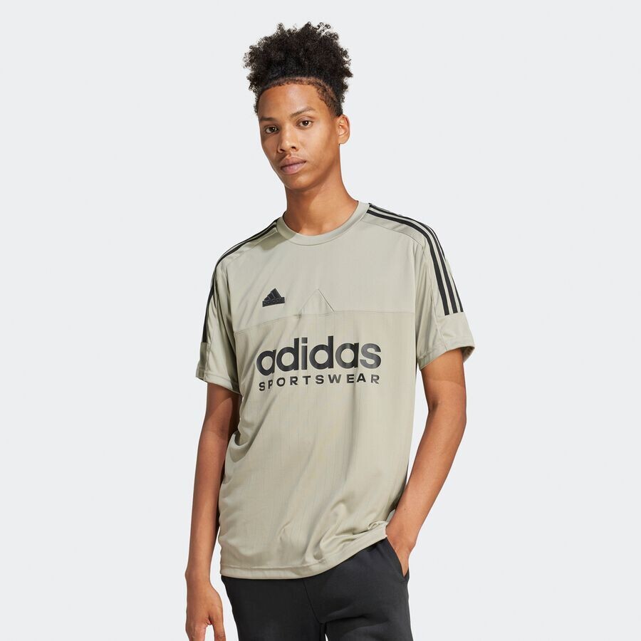 

Футболка Tiro Jersey adidas Originals, цвет silver pebble/black