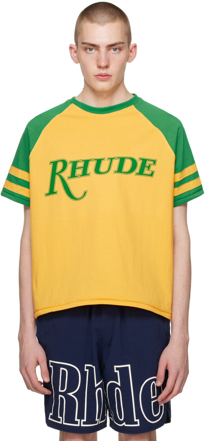 

Желто-зеленая футболка «Сан-Пауло» Rhude