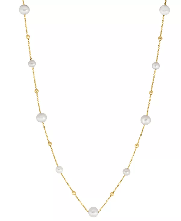 

Ожерелье-Воротник из культивированного пресноводного жемчуга Эффи (5-7 мм) длиной 18 дюймов из 14-каратного золота Effy Collection, gold