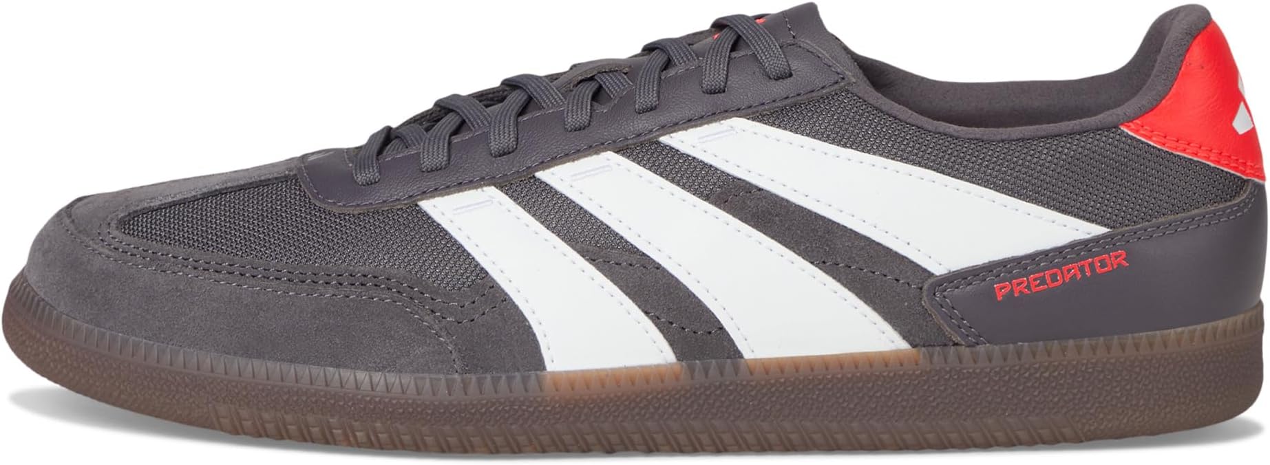 Кроссовки Unisex Adidas Predator Freestyle Indoor Soccer Cleats, Grey Strata/White/Lucid Red — фото 4