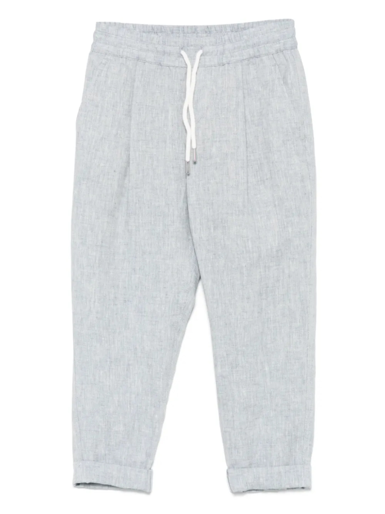 

Льняные брюки Brunello Cucinelli Kids, синий
