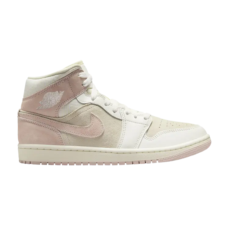 

Кроссовки Air Jordan Wmns Air Jordan 1 Mid SE, кремовый, Бежевый, Кроссовки Air Jordan Wmns Air Jordan 1 Mid SE, кремовый