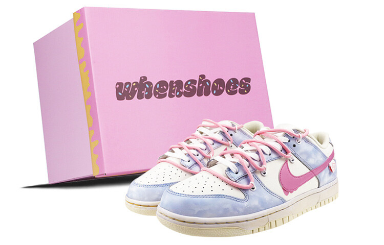 

Кроссовки Nike Dunk Skateboard Shoes Men Low-Top Blue Pink/Purple