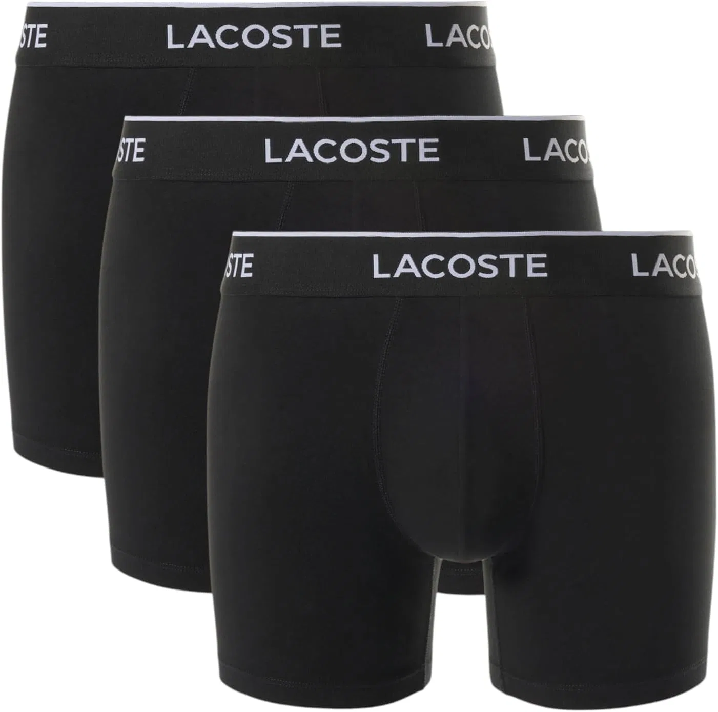 Боксеры с принтом Lacoste, черные