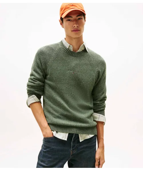 

Свитер реглан Slim fit Tommy Jeans, зеленый