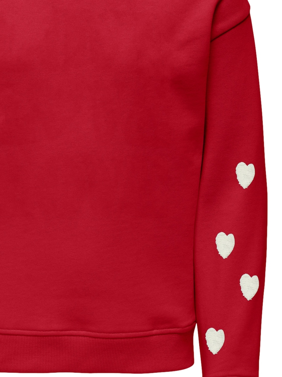 Свитер ONLY GIRLS Marisa Teddy Heart, красный — фото 3