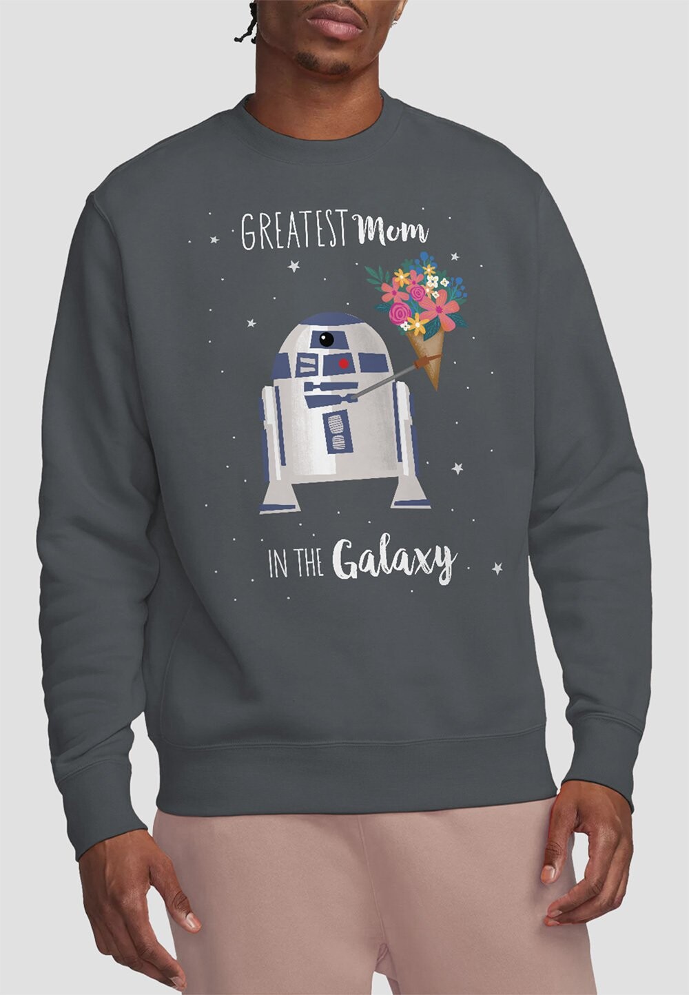 

Толстовка MOTHERS DAY GREATEST MUM IN THE GALAXY-PRINT Star Wars, антрацит