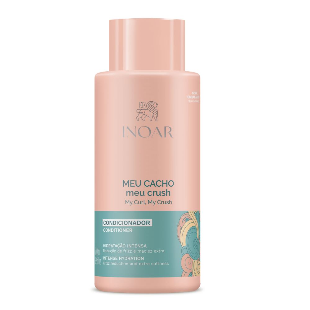 

Кондиционер для волнистых, вьющихся и пушистых волос meu cacho meu crush conditioner Inoar, 500 мл