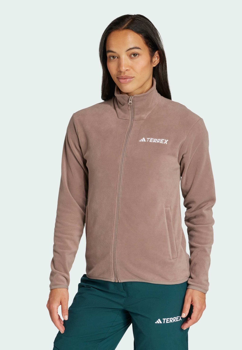 

Флисовая куртка W MT ESS FZ Adidas Terrex, коричневый