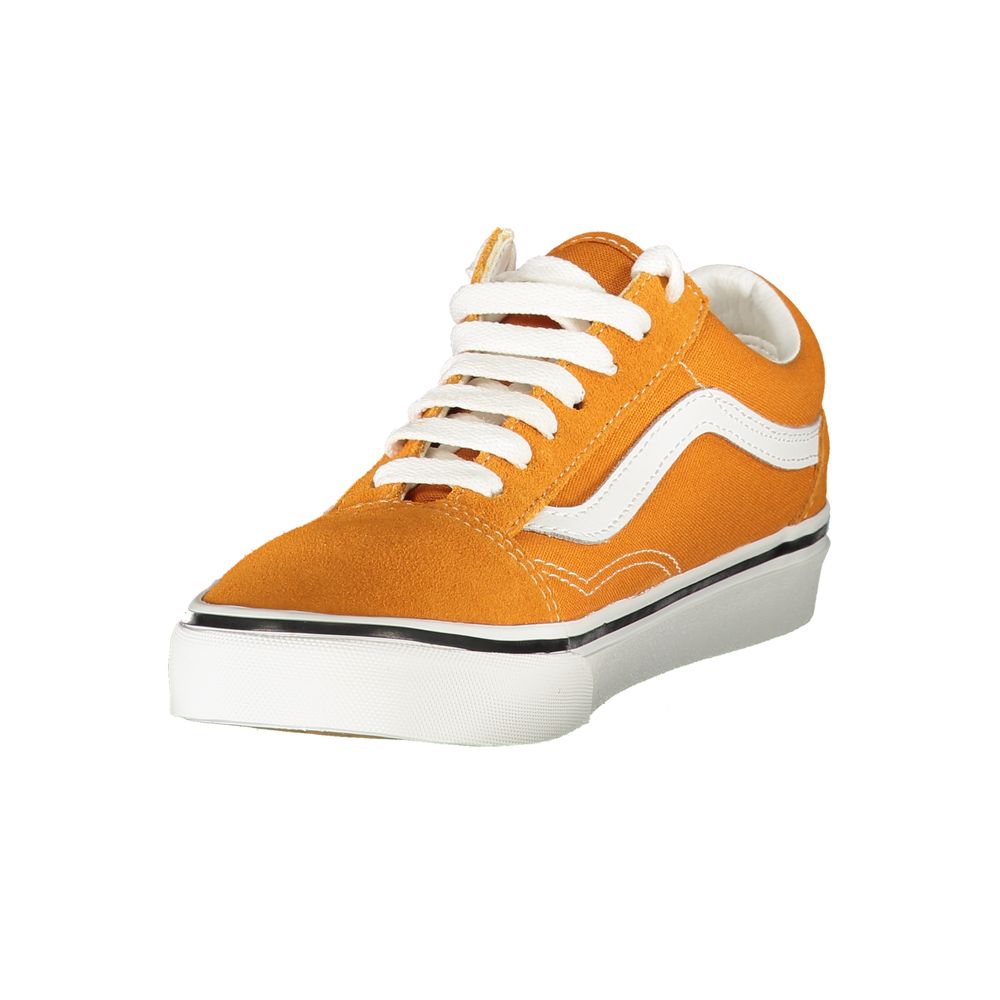 Оранжевые кроссовки из полиэстера Vans, оранжевый — фото 3