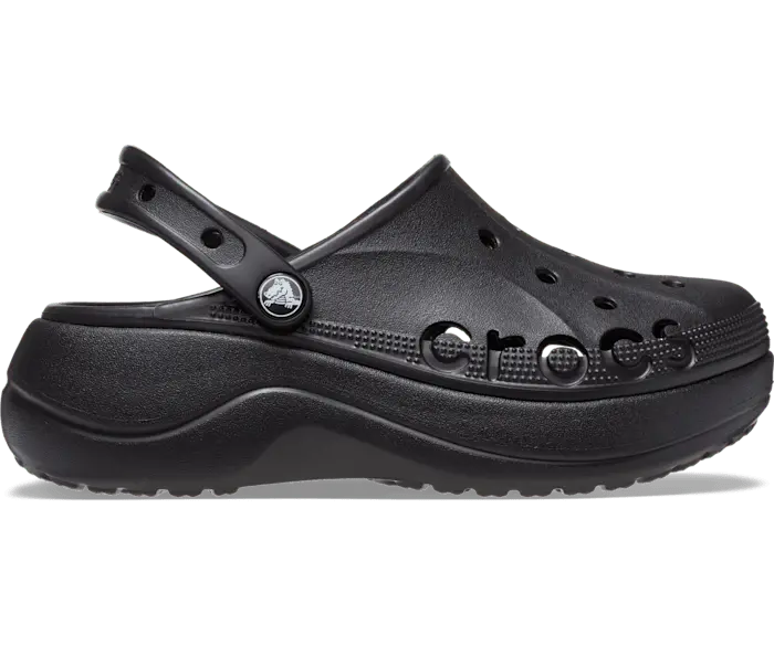 Сабо на платформе Baya Crocs женские, цвет Black