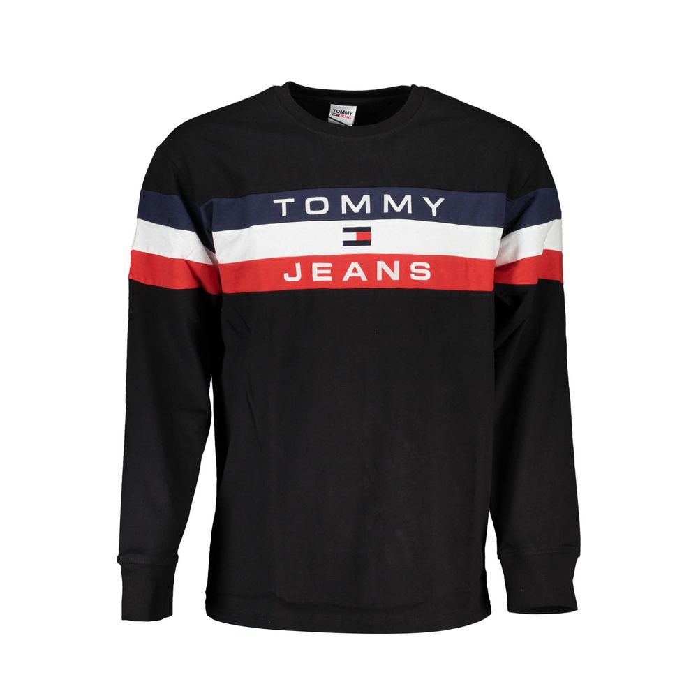 

Черная хлопковая мужская футболка Tommy Hilfiger