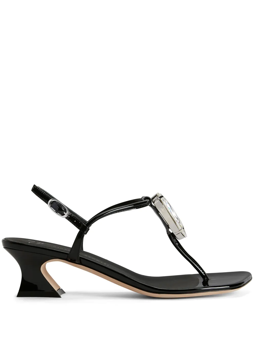 Босоножки Anthonia с квадратным носком Giuseppe Zanotti, черный