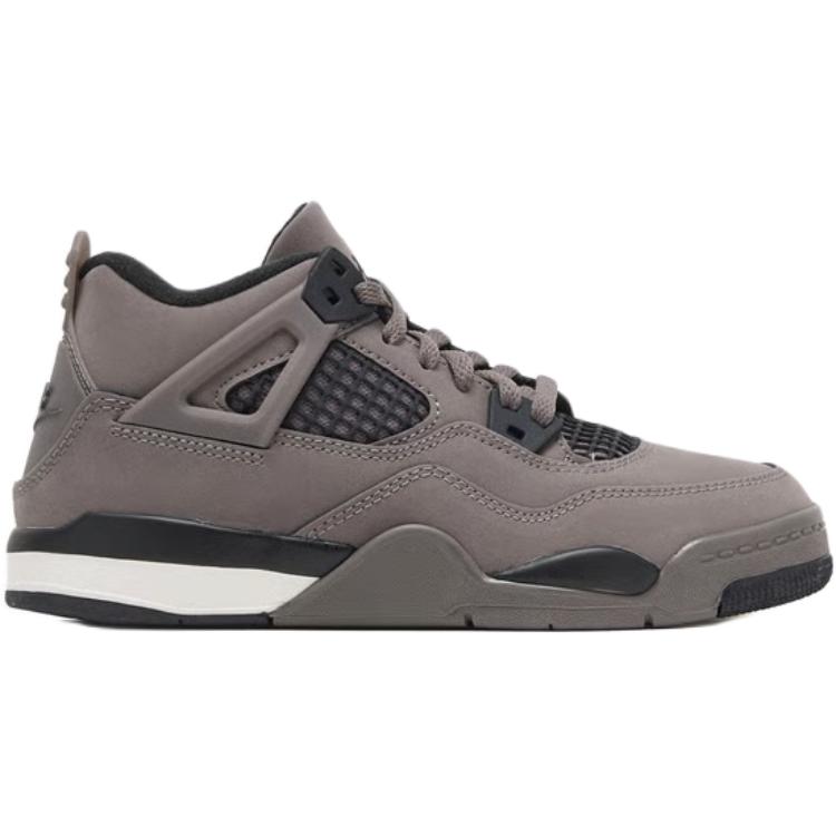 Jordan Air 4 Mid top детские баскетбольные кроссовки brown kids' — фото 3