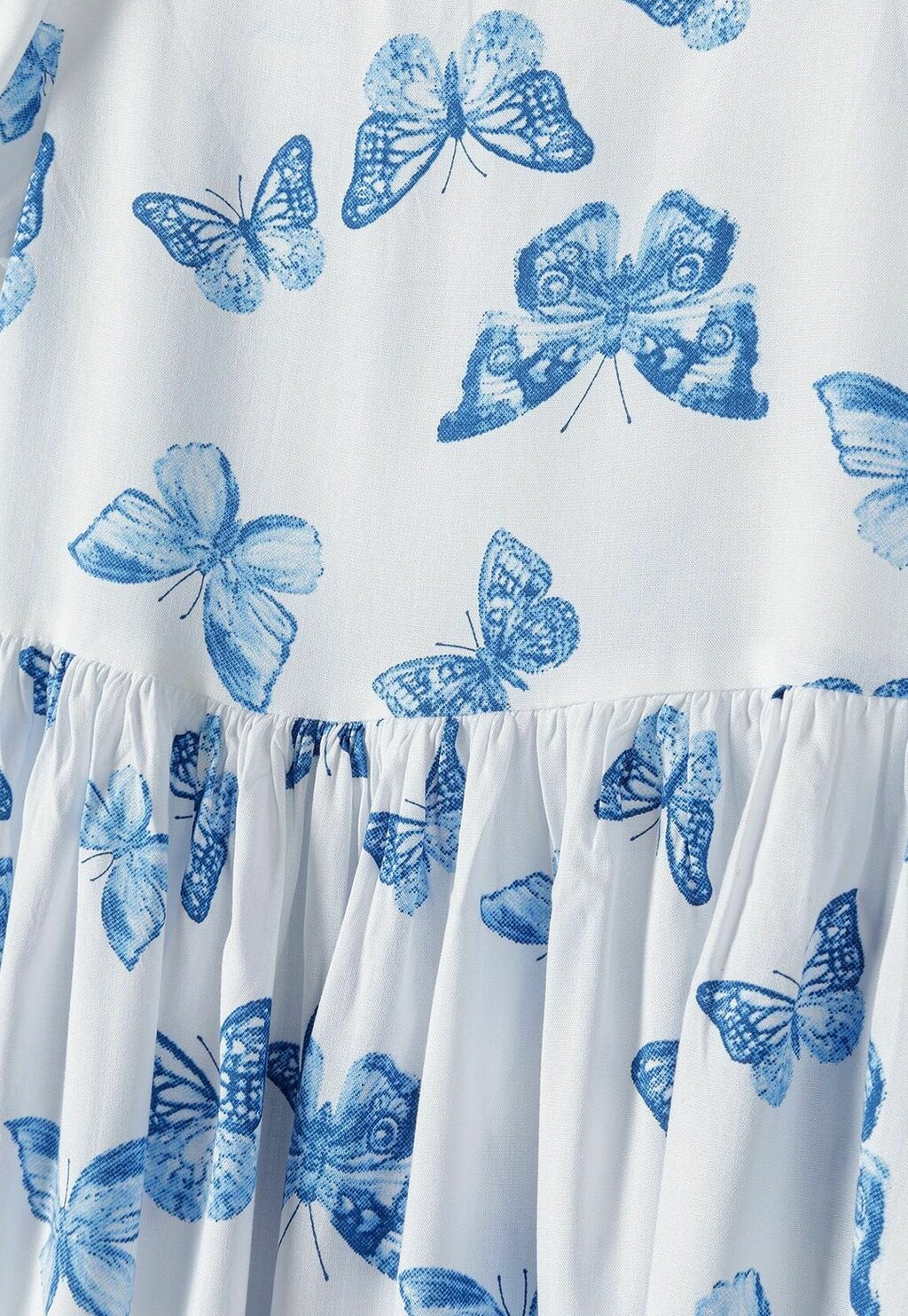 Повседневное платье ALL OVER PRINT MINOTI, цвет white blue — фото 4