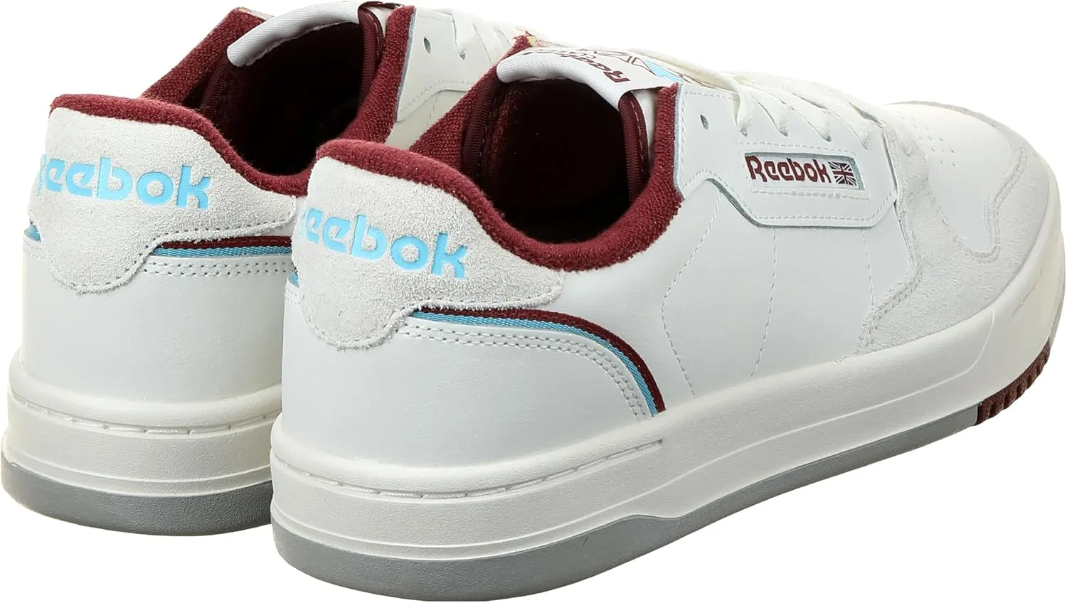 Кроссовки Reebok Unisex Phase Court Trainers, Chalk Vintage Chalk Richmaroon — фото 4