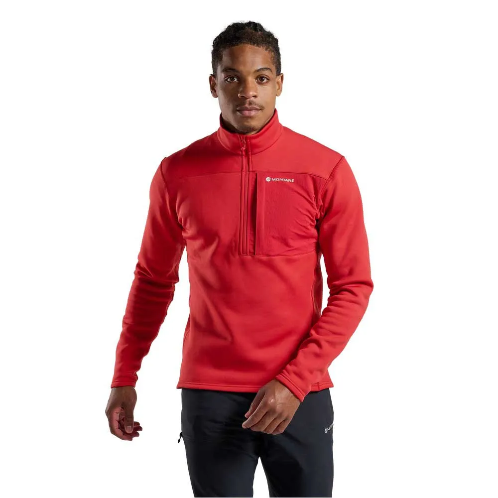 

Толстовка Montane Fury XT half zip, красный