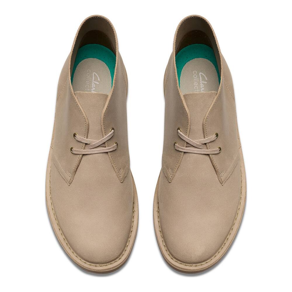 Мужские замшевые ботинки на шнуровке Clarks Shepton, цвет Beeswax — фото 4
