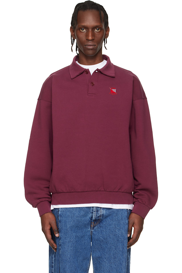 

Vetements Поло красного цвета с потертым логотипом