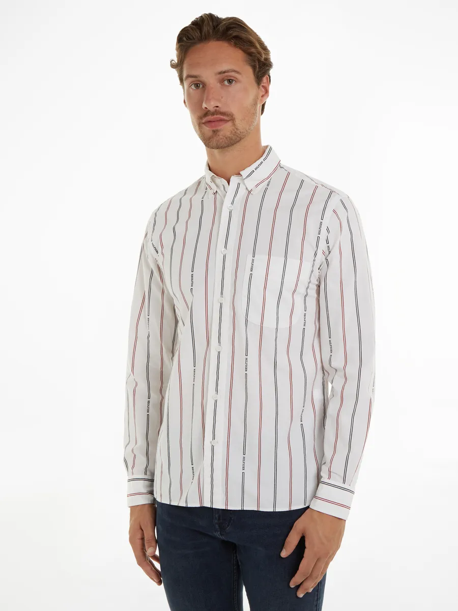 

Рубашка с длинными рукавами Tommy Hilfiger "HILFIGER DOUBLE STP RF SHIRT", белый