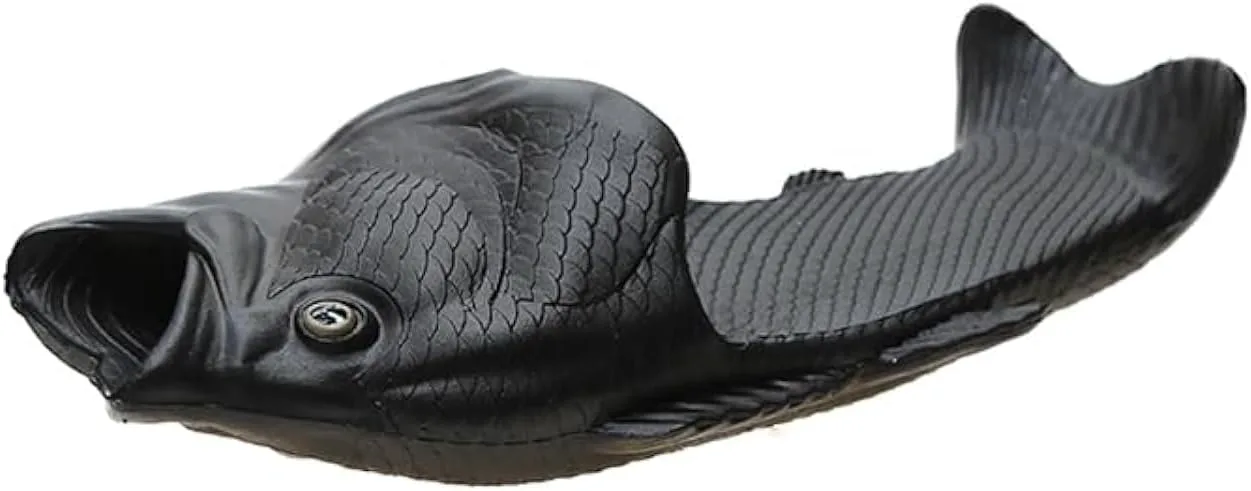 

BING RUI CO Рыбьи шлепанцы Пляжная обувь Нескользящие сандалии Креативные шлепанцы для мужчин и женщин Повседневная обувь, черный