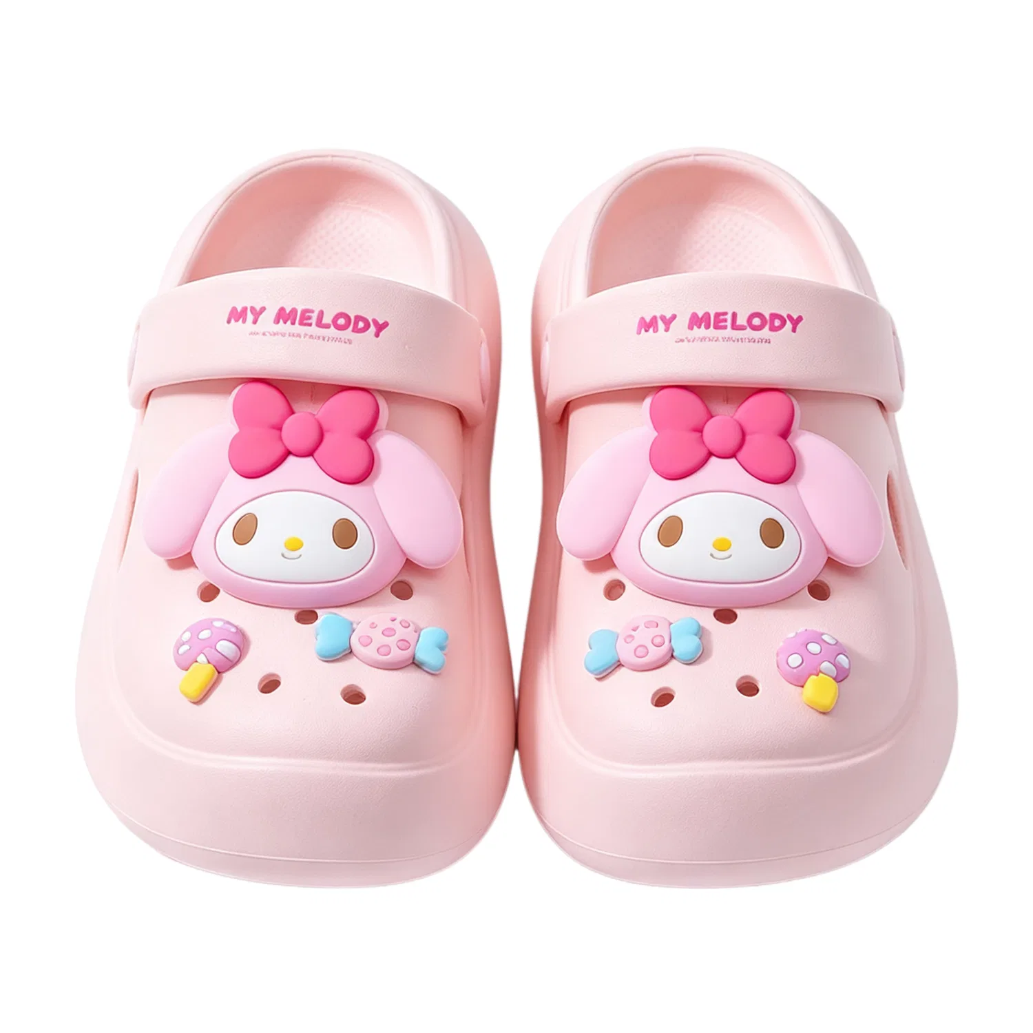 Детские клоги Sanrio Hello Kitty фиолетовые дышащие — фото 4