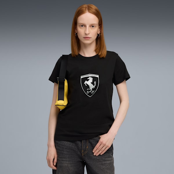 

Женская футболка с надписью «Автоспорт» Scuderia Ferrari Puma, черный