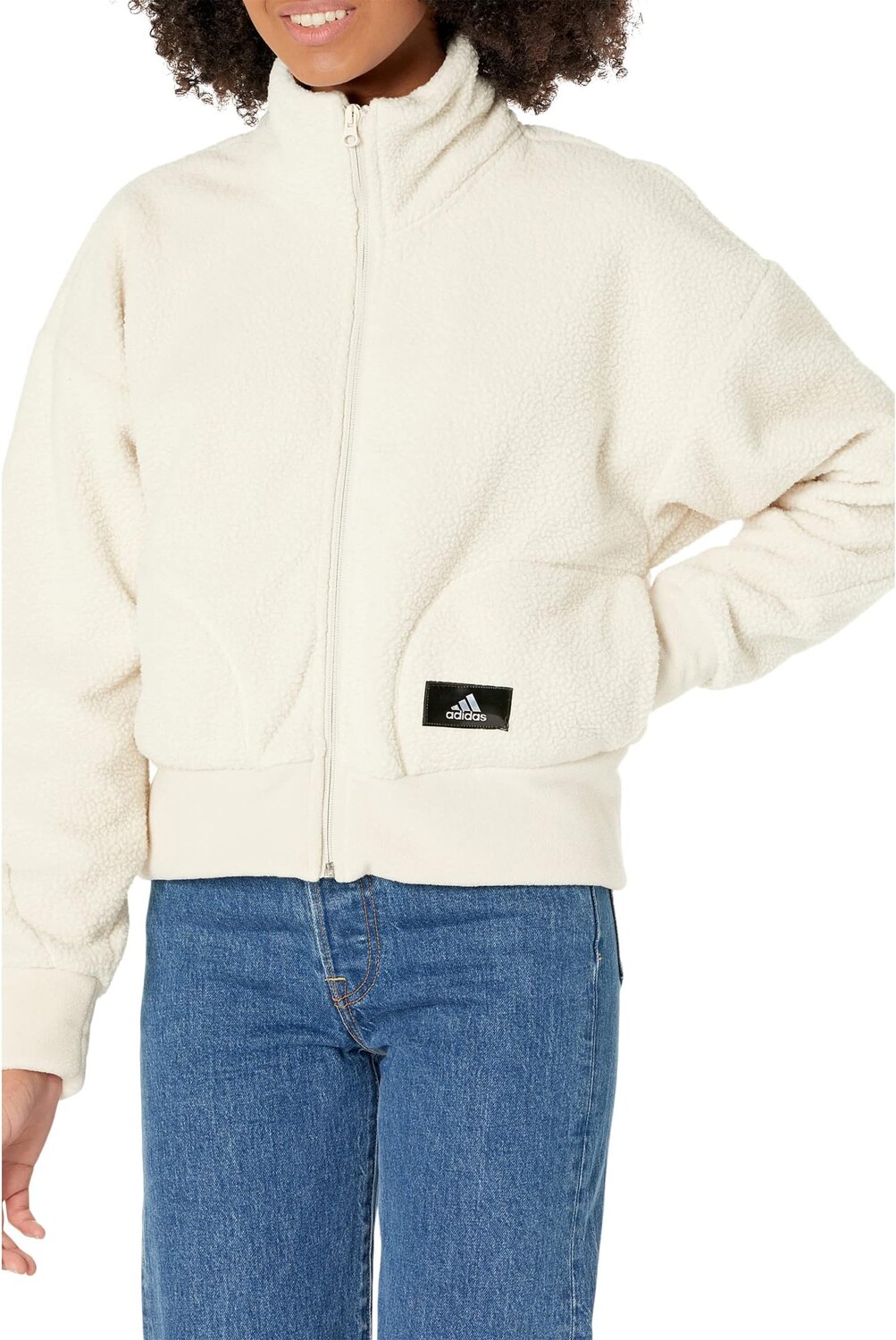 

Куртка Holidayz Sherpa Jacket adidas, цвет Alumina
