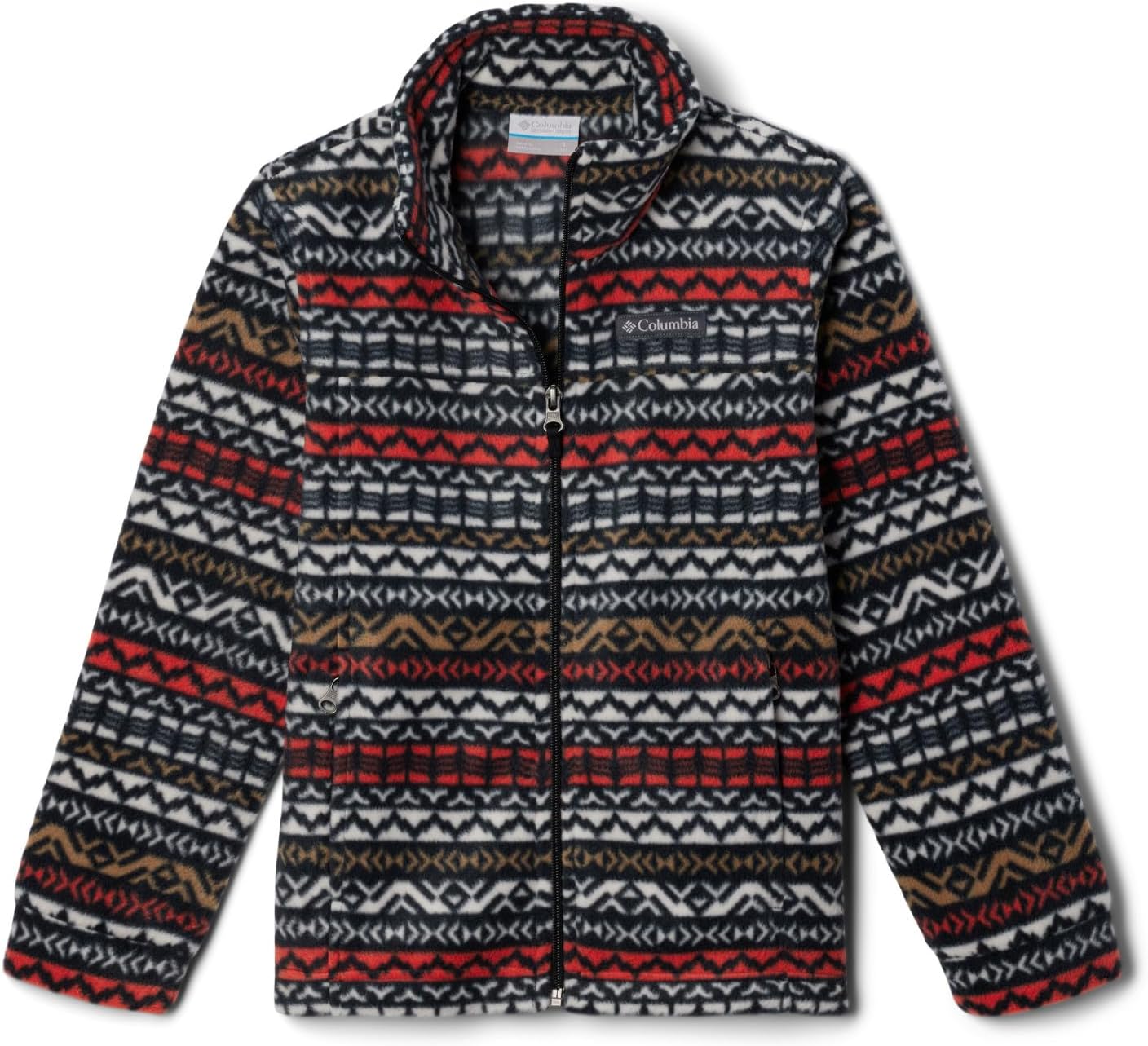 Columbia Youth Boys Zing III Fleece, Black Madras — фото 4