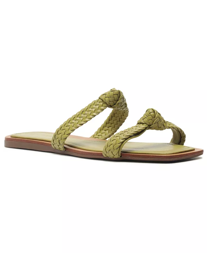 Женские балетки Remy Slip-On Arezzo, зеленый