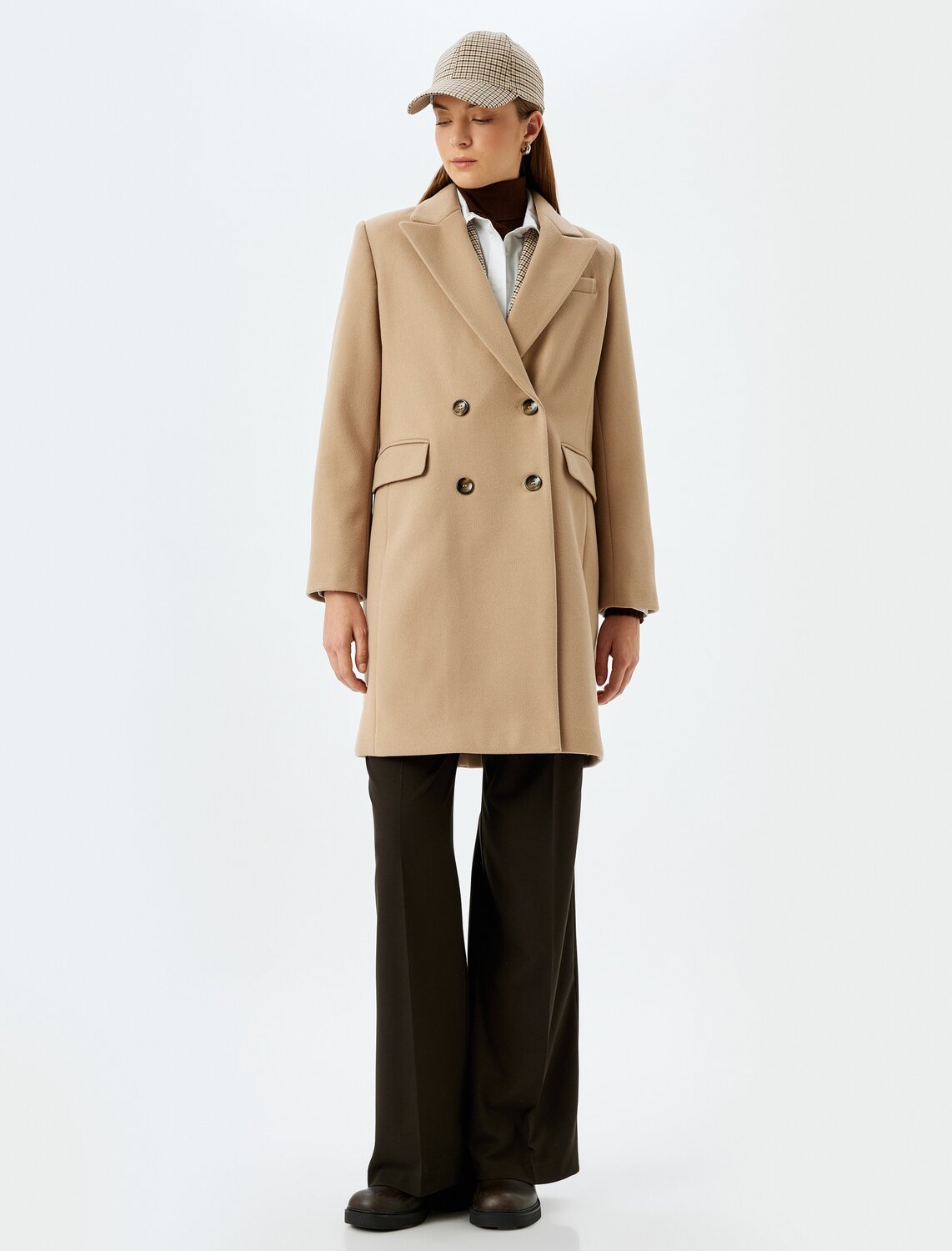 

Koton Межсезонное пальто в бежевом цвете