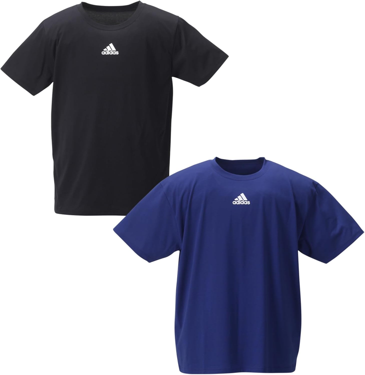 

Мужская футболка adidas больших размеров, комплект из двух частей, с круглым вырезом и коротким рукавом, темно-синий/черный