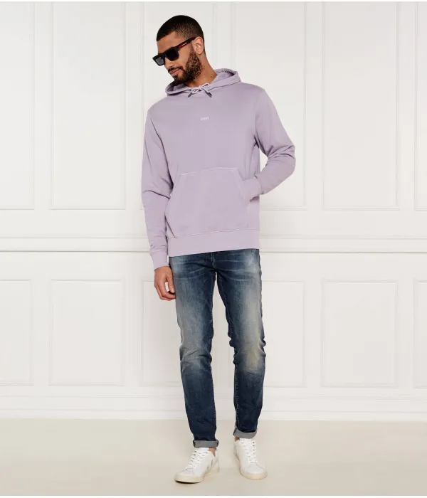 Толстовка we_dye_hood Regular fit Boss Orange, фиолетовый — фото 2