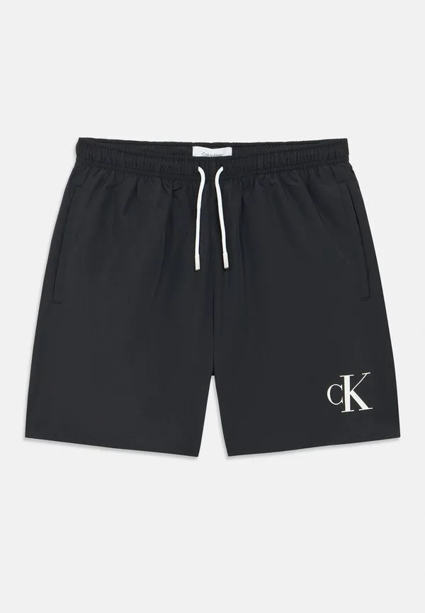 Плавки средней длины на шнуровке Calvin Klein Swimwear, Black