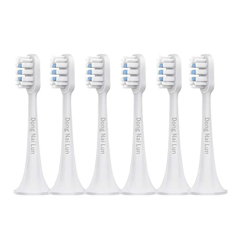 Сменные насадки для зубной щетки DONGNAILUN, Professional Cleaning Green 6 Pcs — фото 2