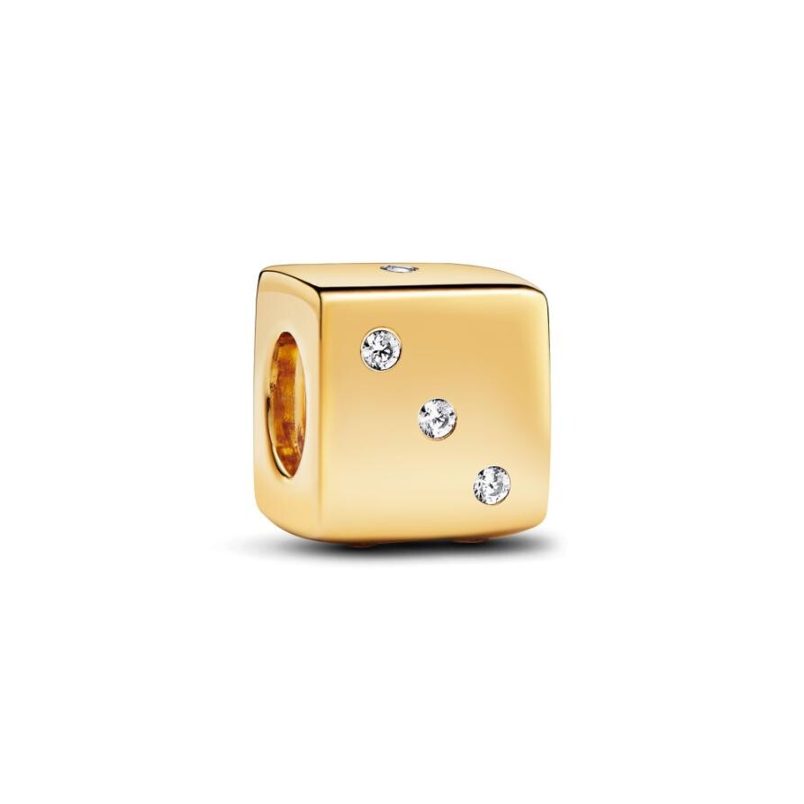 

Шарм Sparkling Dice Pandora, покрытие - золото