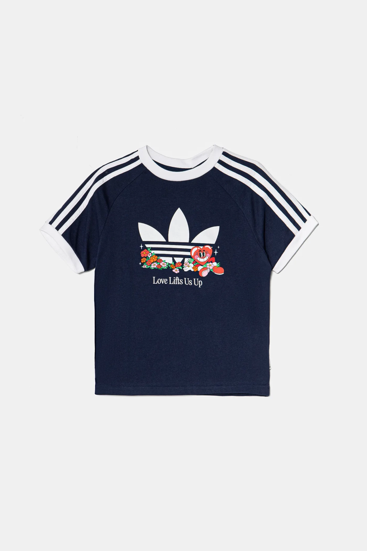 

Хлопковая футболка для детей adidas Originals, темно-синий