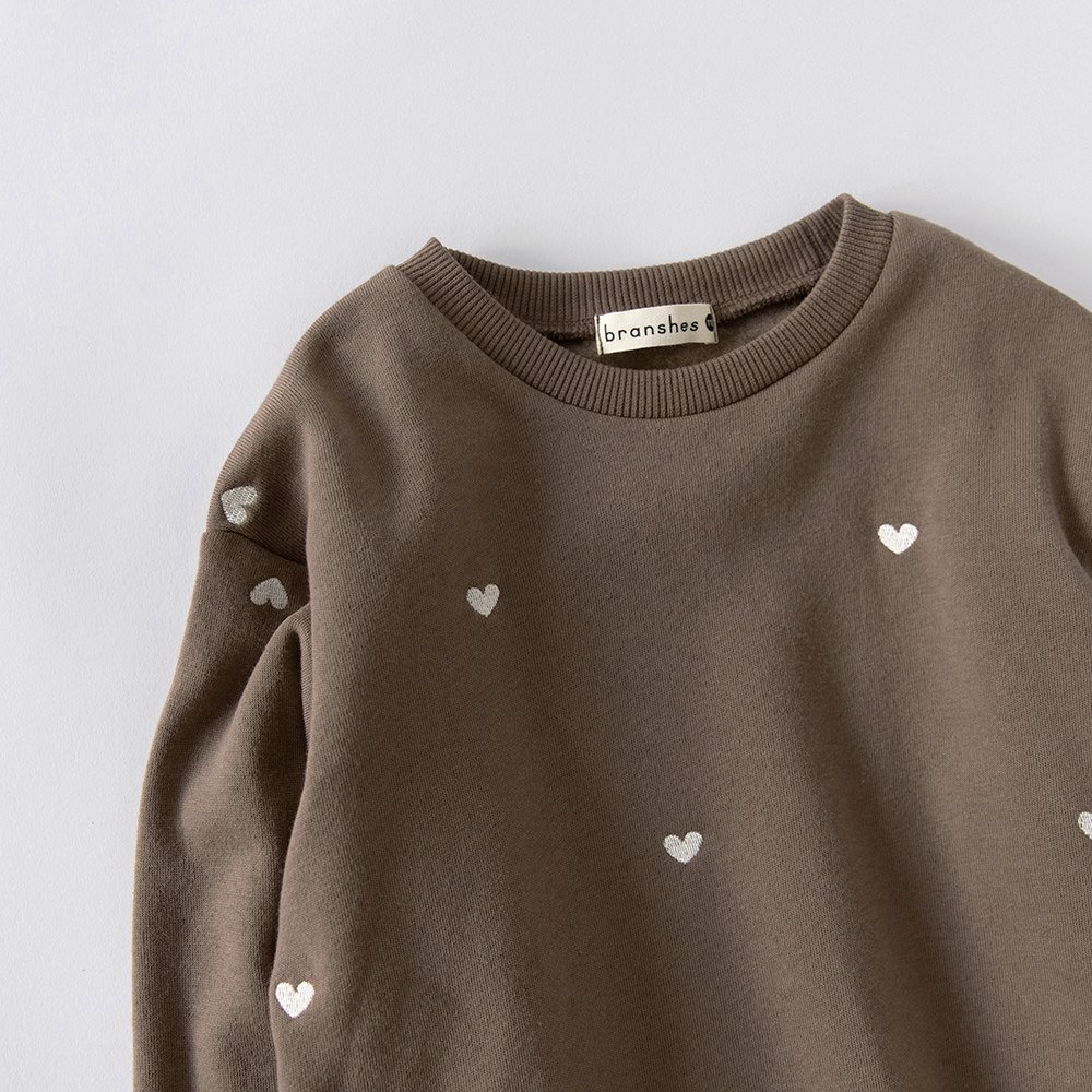 Толстовка с флисовой подкладкой и разнообразной вышивкой Branshes, brown — фото 4