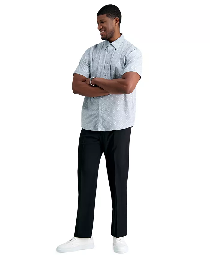 

Мужские классические брюки с плоской передней частью Big & Tall Premium Comfort Stretch Haggar, черный