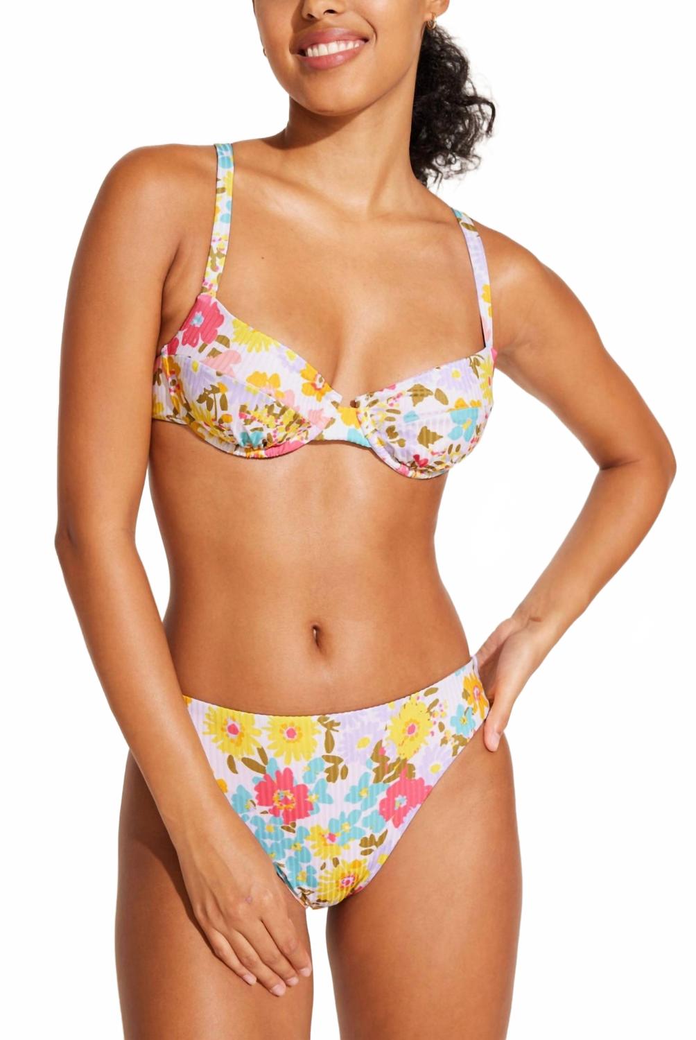 

Женский топ Goldie на косточках с принтом «Wildflower» Vitamin A, Wildflower