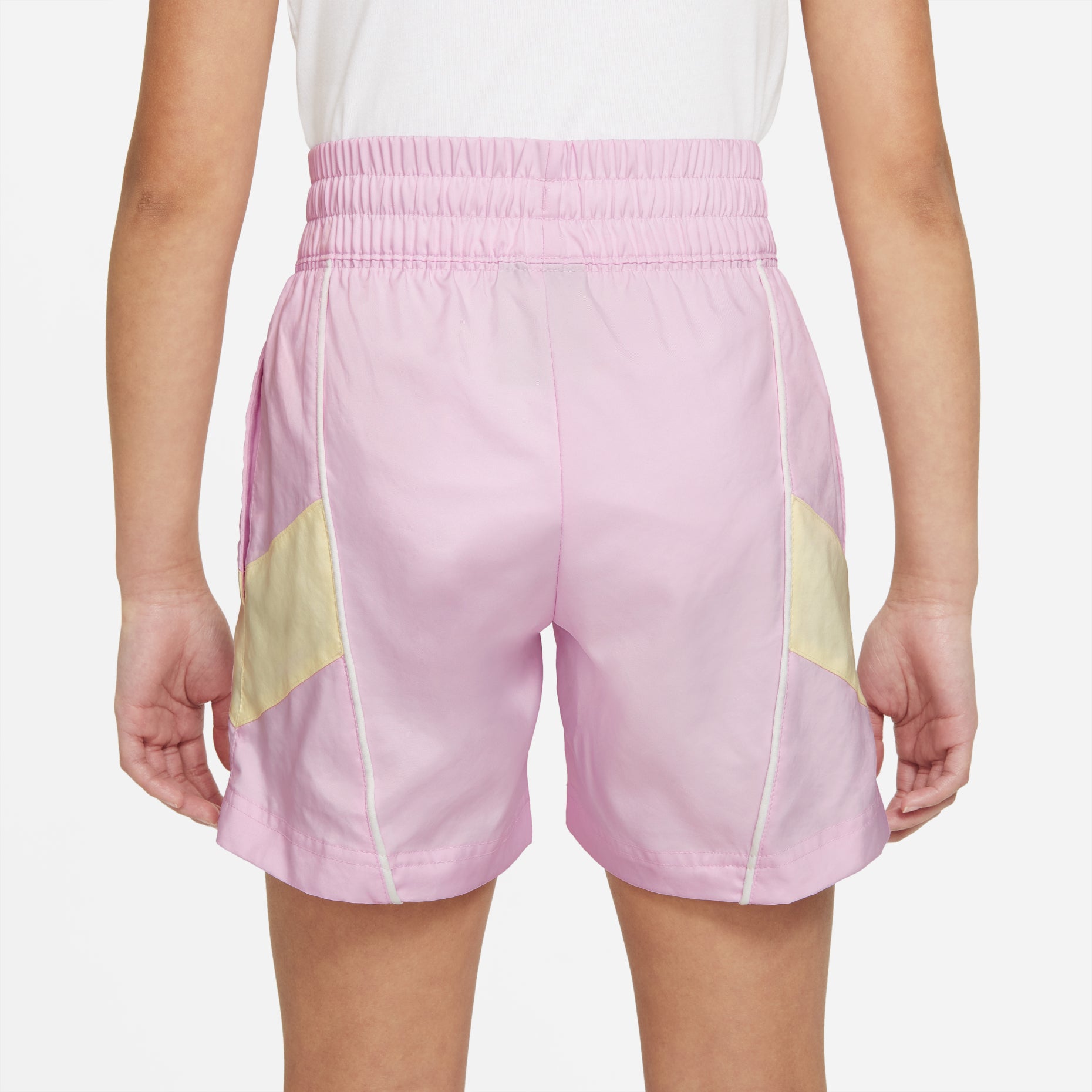 Шорты (GS) Nike Sportswear Heritage Windrunner 'Pink White' — фото 4