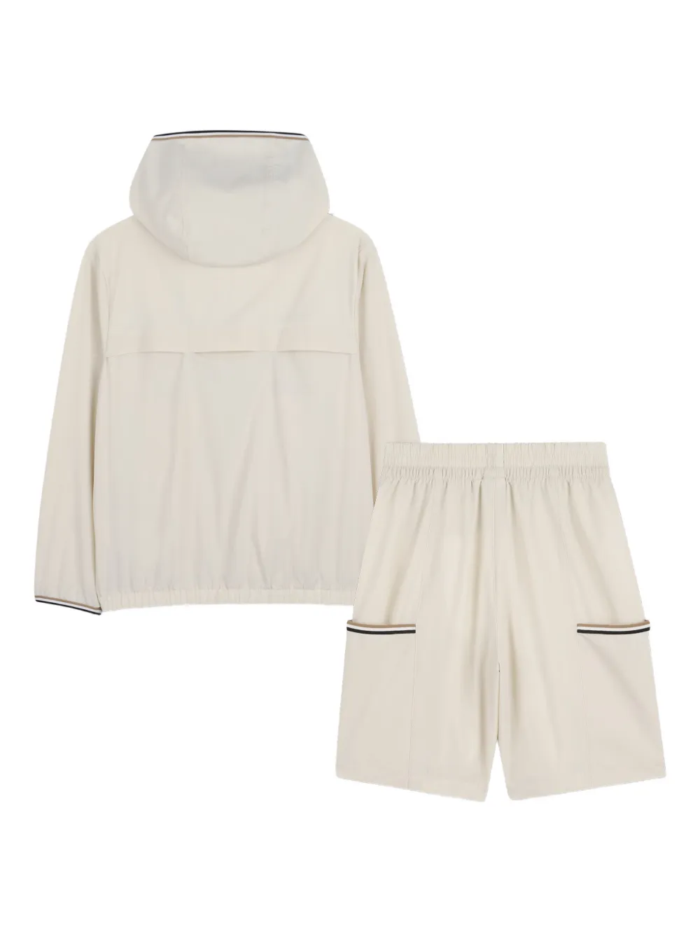 Спортивный костюм с логотипом BOSS Kidswear, бежевый — фото 2