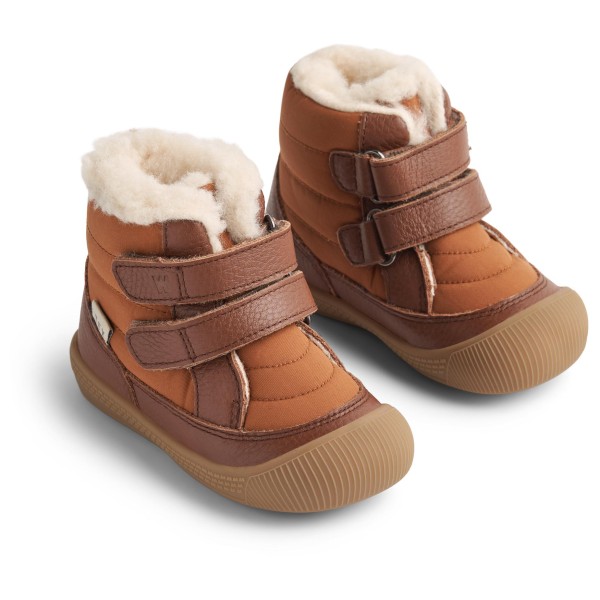 Первые детские ботинки для ходьбы Daxi Wool Tex - зимняя обувь Wheat, синий — фото 2
