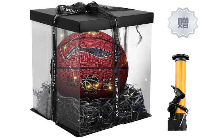 

LINING CBA Collection размер 7 для игры в зале, на улице, баскетбольный мяч PU Brown