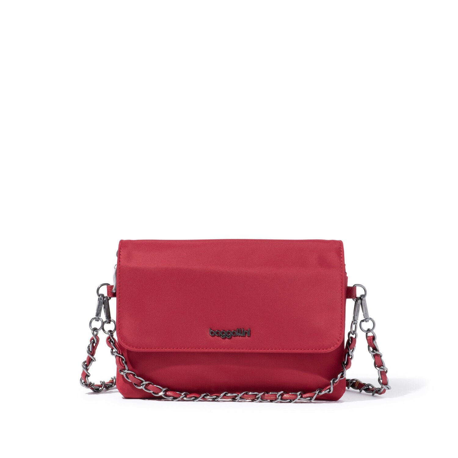 

Baggallini Женская сумка через плечо с клапаном и цепочкой, цвет Ruby Red