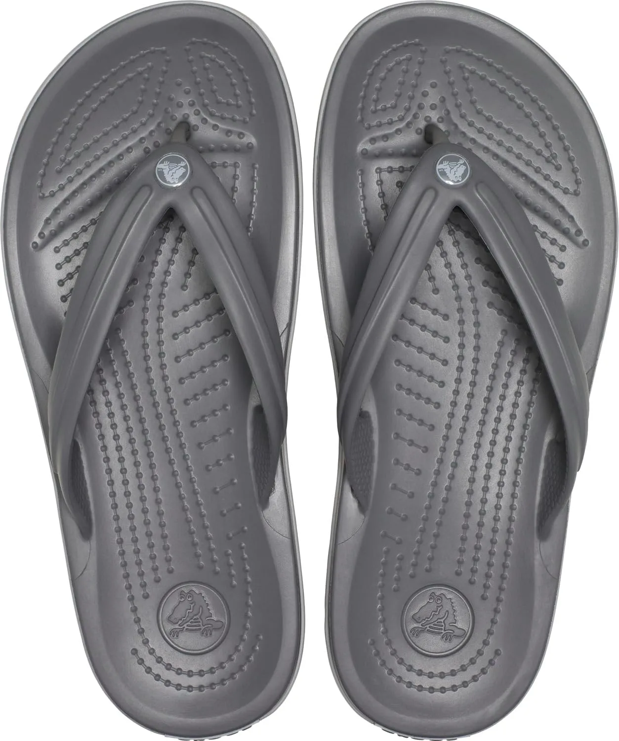 Шлепанцы Crocs Crocband Flip, серый — фото 3