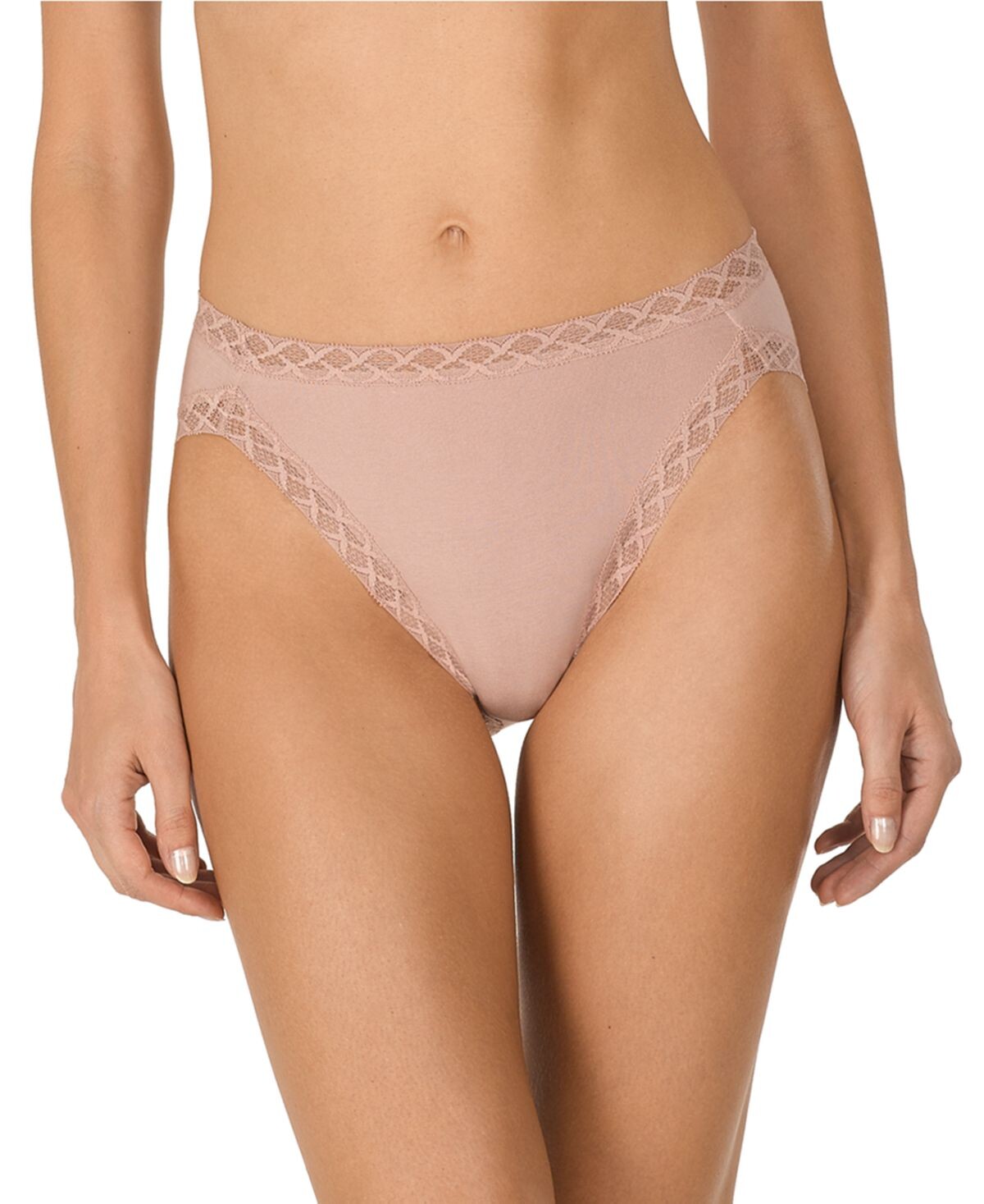 

Хлопковые трусы французского кроя с кружевной отделкой Bliss 152058 Natori