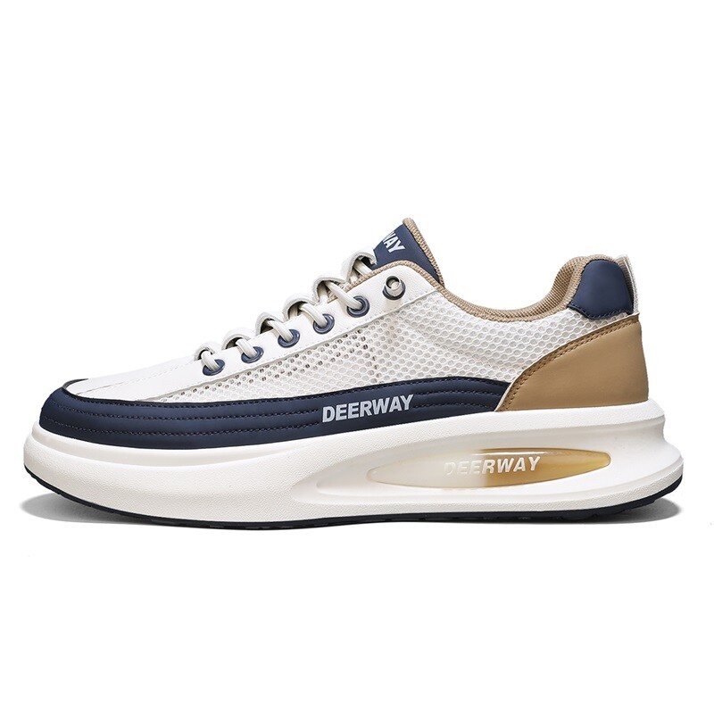 

Кроссовки DEERWAY Lifestyle Shoes Men Low-top, бежевый/коричневый/синий